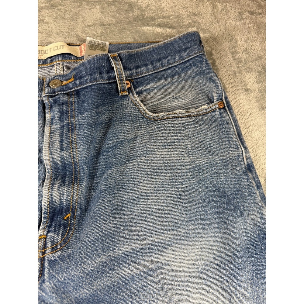 Vtg Levi's 517 USA Boot Cut Jeans 38x29 Distressed Fade - Picture 6 of 16